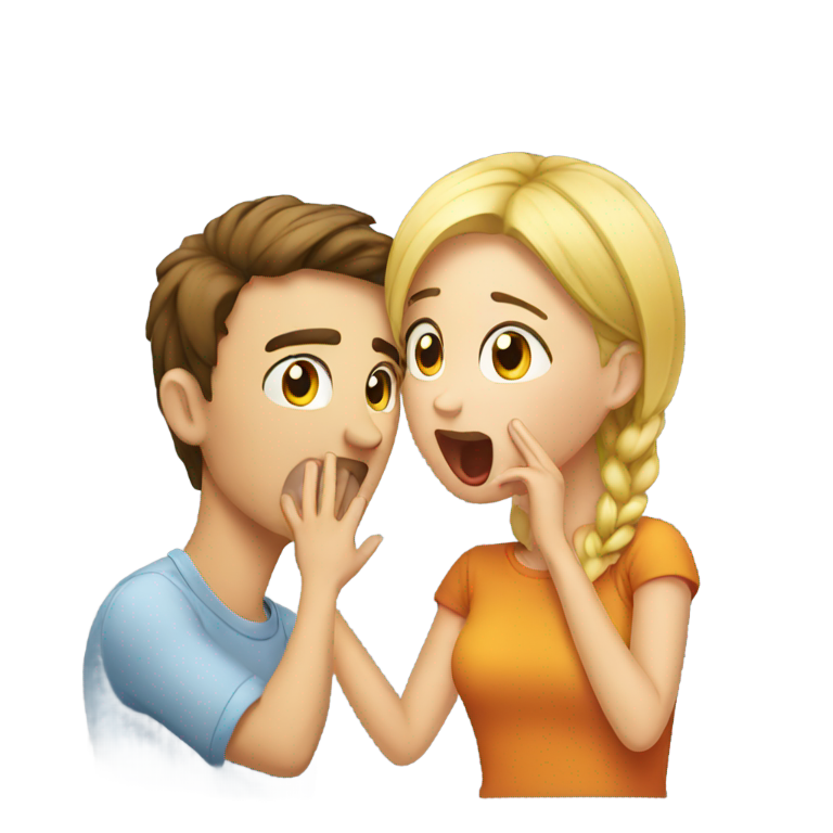 genmoji: Guy licking girl