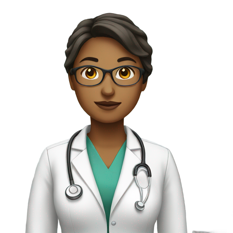 genmoji：女医生在医疗办公室