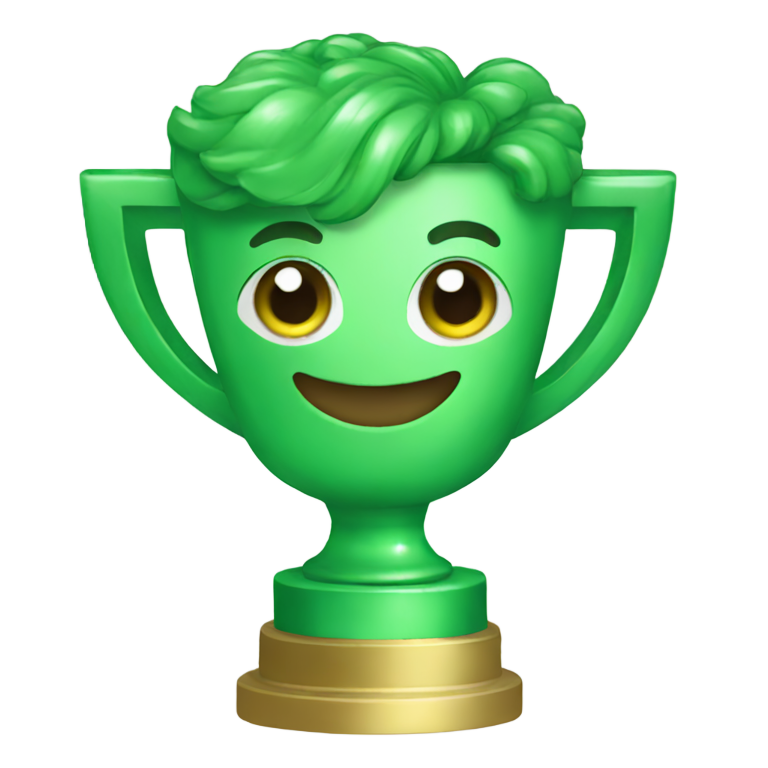 genmoji：绿色奖杯