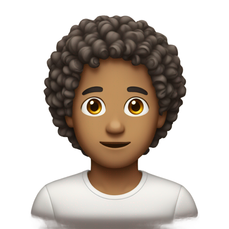 genmoji : CHER DANIEL AUX CHEVEUX BOUCLÉS