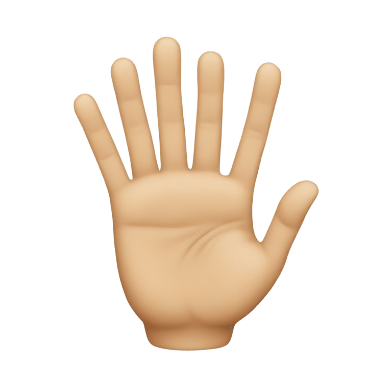 genmoji : Émoji main avec trois doigts levés