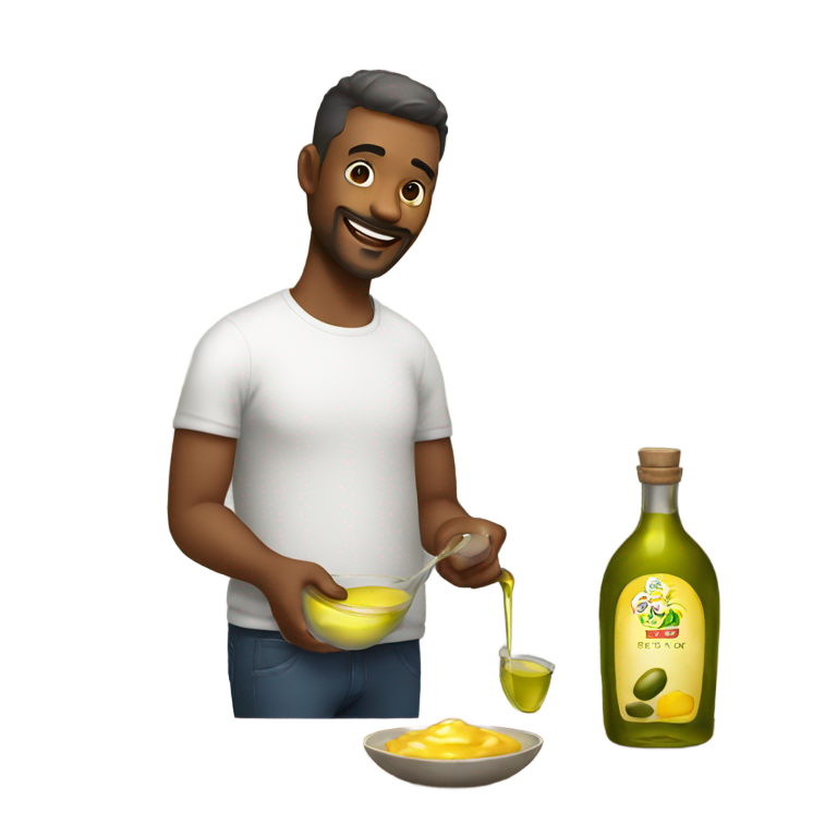 genmoji: Daddy with some olive oil