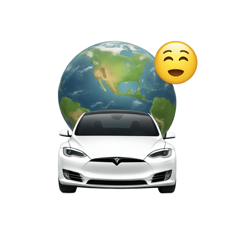 genmoji : Conduite de Tesla sur Terre