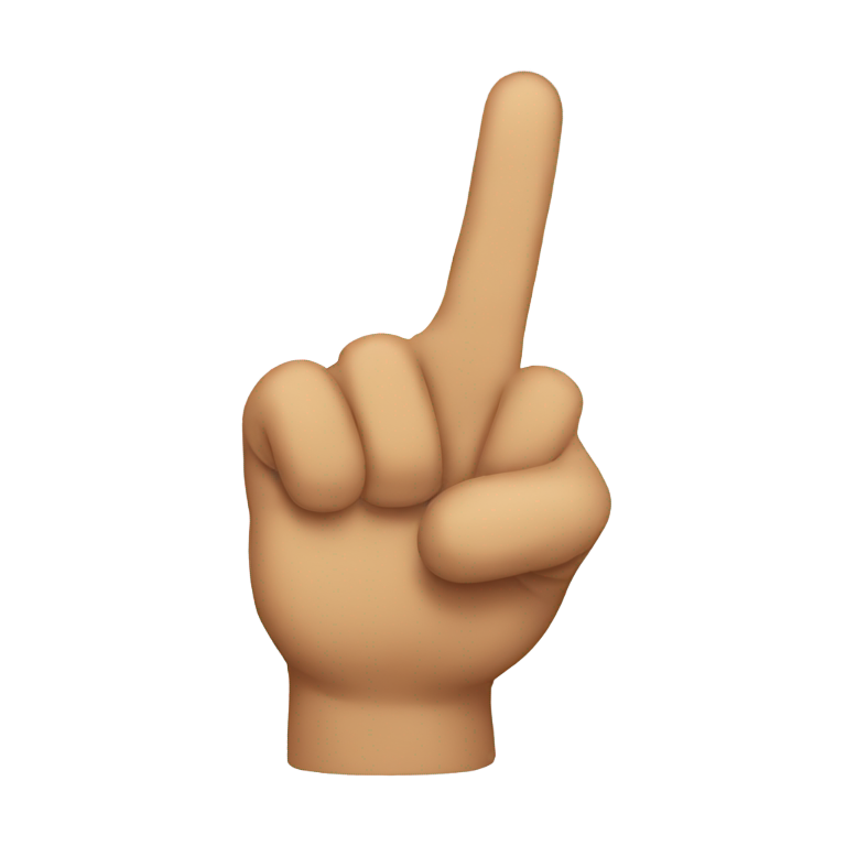 genmoji: peace sign with thumb sticking out