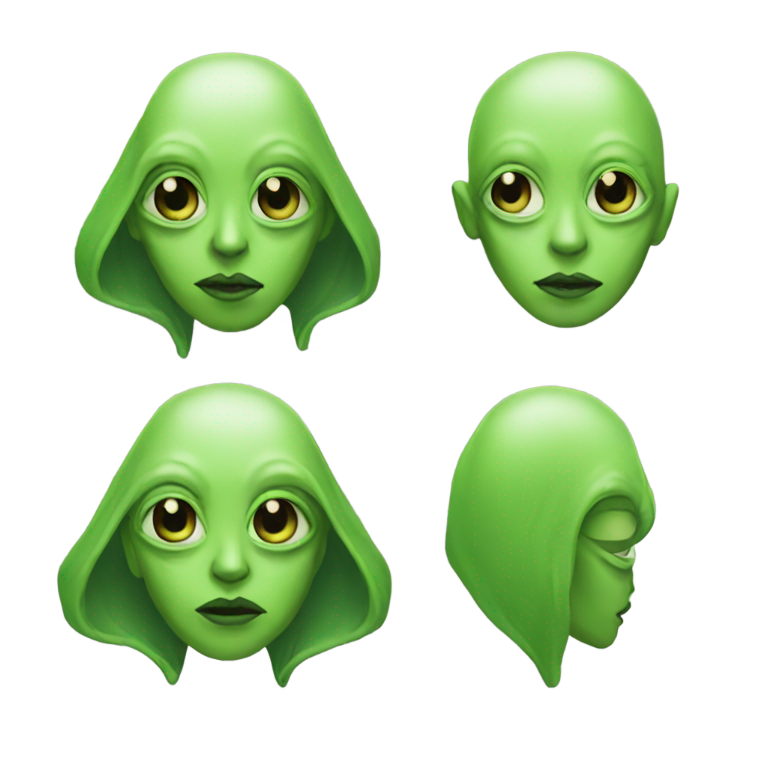 genmoji: alien hypebeast