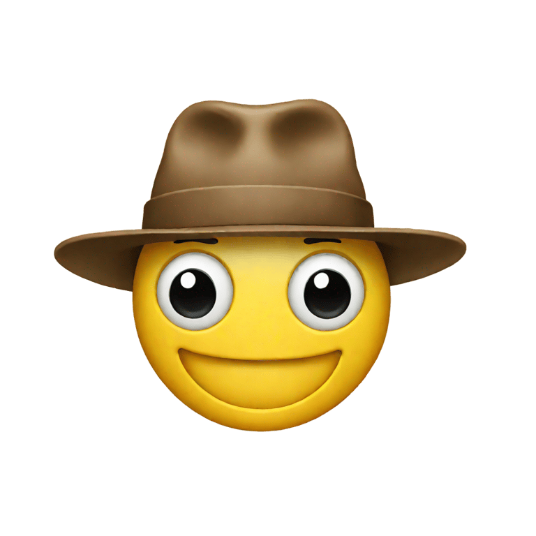 genmoji：戴着福特帽子的笑脸