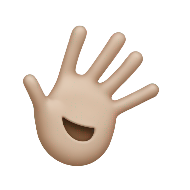 絵文字：Sticky hand toy