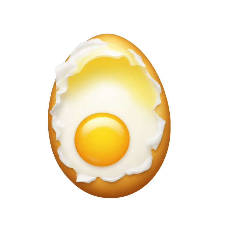 genmoji : Yummy cracked egg