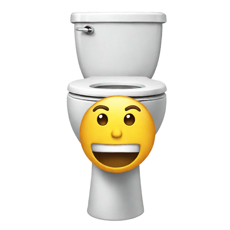 genmoji：厕所里冒出的人头