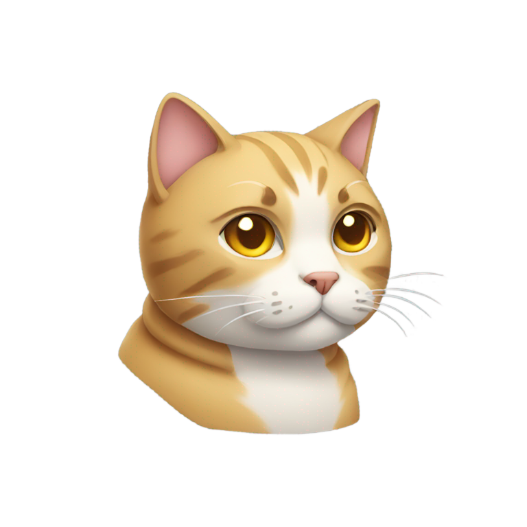 genmoji : Chat qui réfléchit