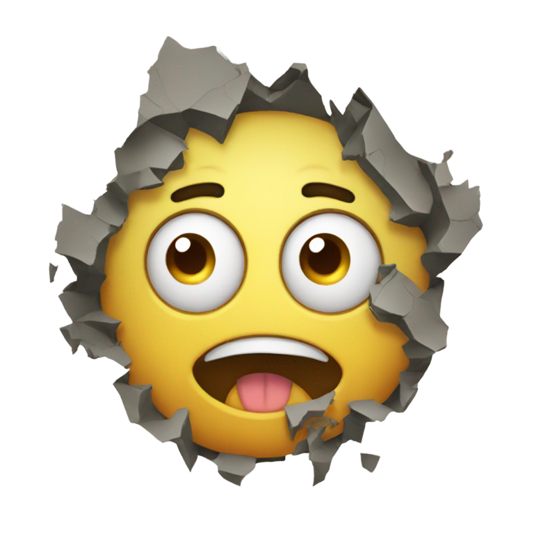 genmoji: Shattered barf