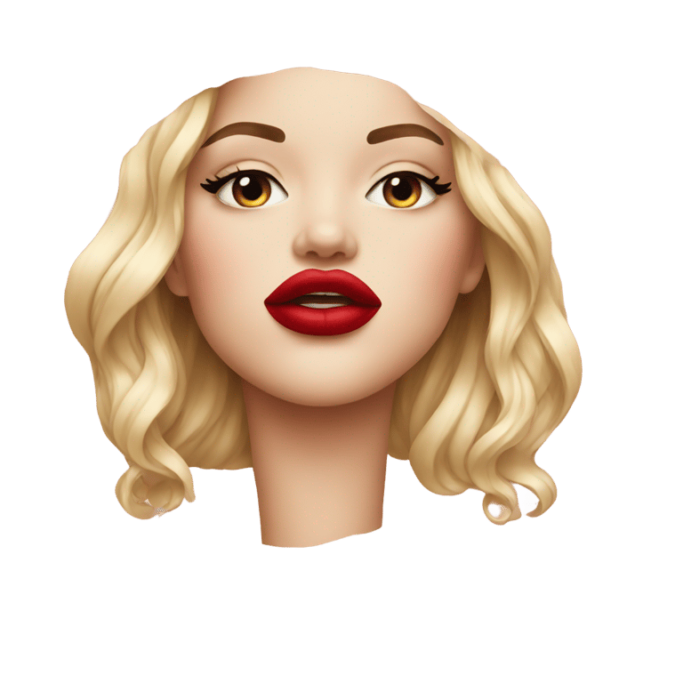 絵文字：Red lip