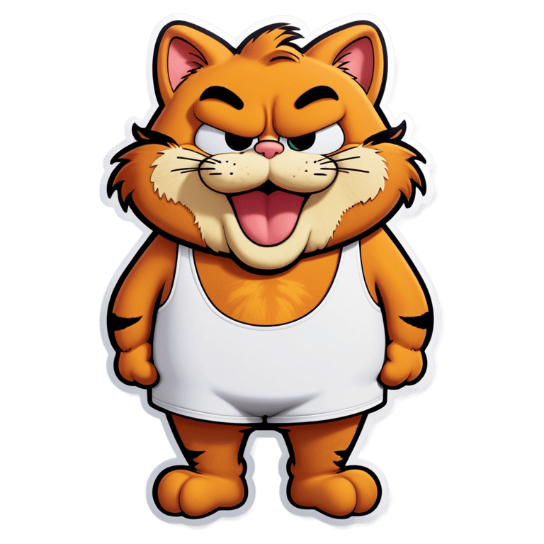 genmoji: Garfield with big tits
