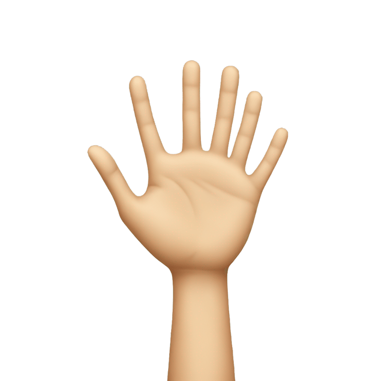 genmoji : One hand ready to keep a Iphone