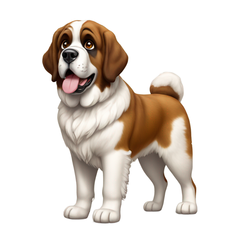 genmoji：full-length Saint Bernard