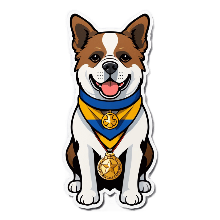 genmoji：带奖牌的狗