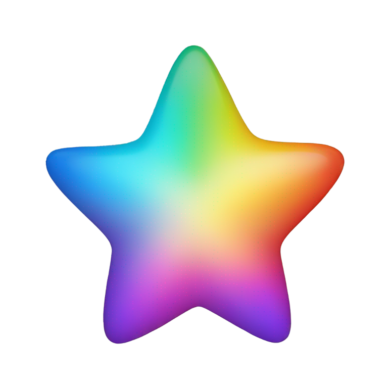genmoji : Étoile arc-en-ciel