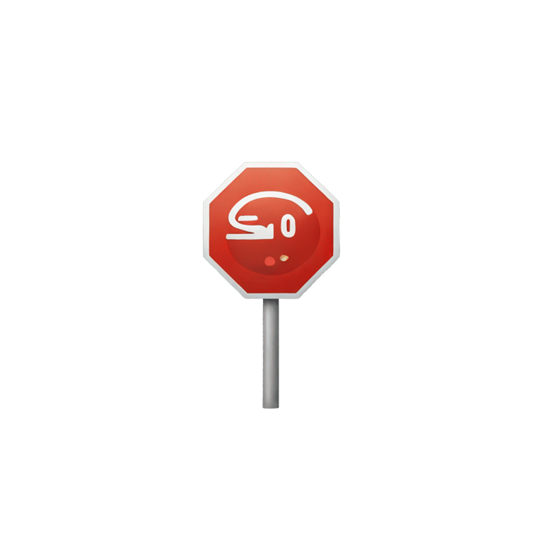 genmoji: incorrect stop sign