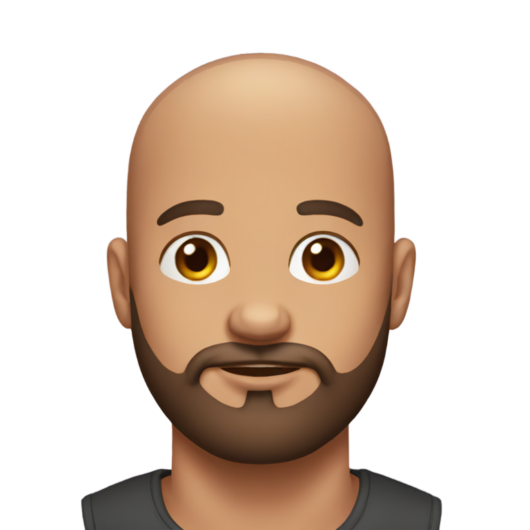genmoji：30岁秃头大胡子