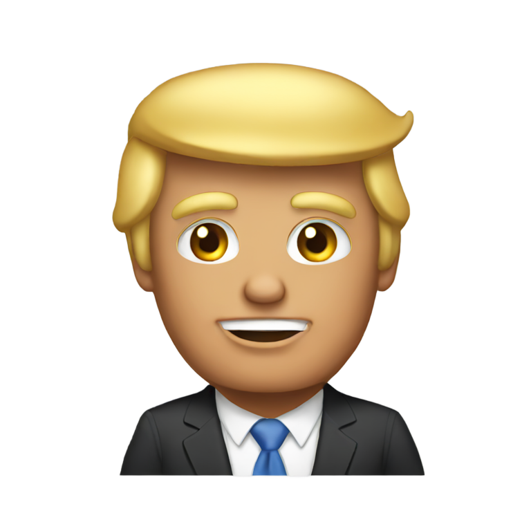genmoji: Naked Donald Trump