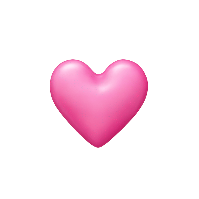 絵文字：A pink heart-shaped sugar candy