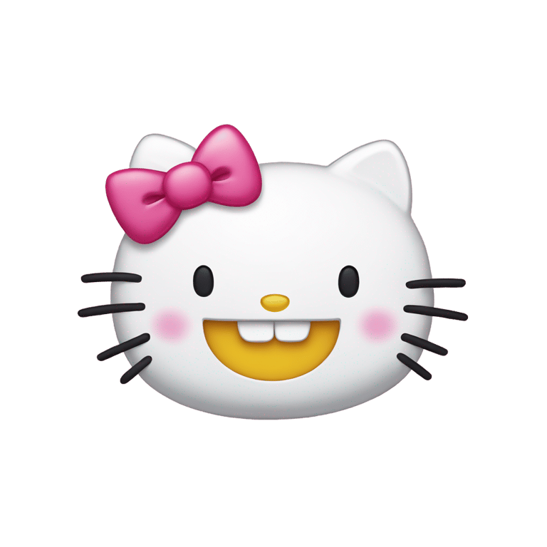 genmoji：开心的Hello Kitty