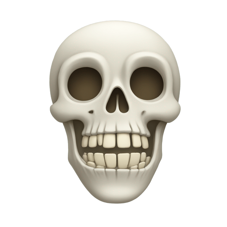 genmoji：骷髅脸