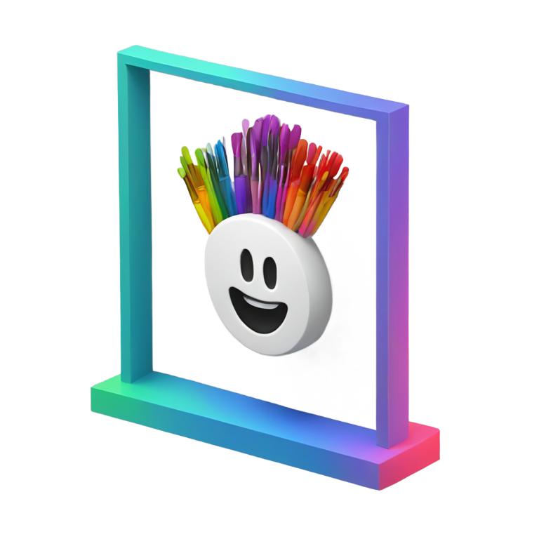 genmoji : Dessin en 3D réel sur un écran avec des couleurs
