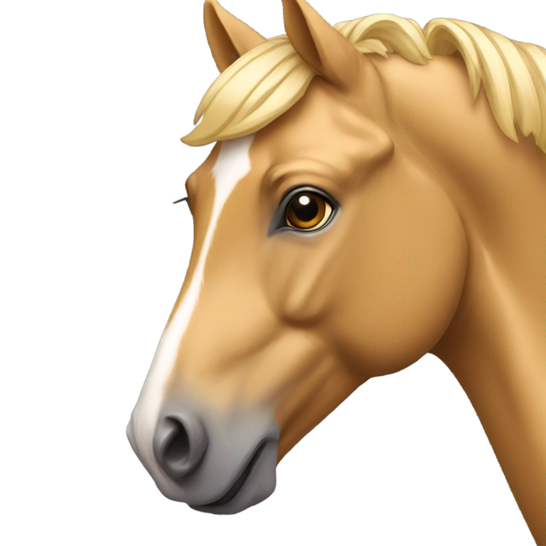 genmoji: Tan/golden horse