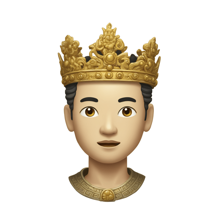 絵文字：a king crown of silla dynasty