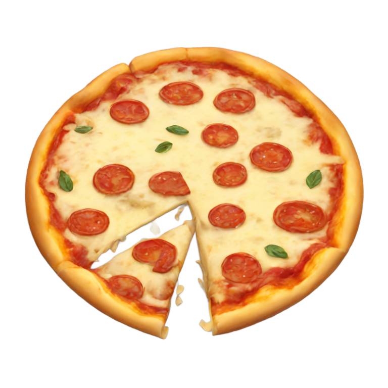 genmoji : pizza au fromage