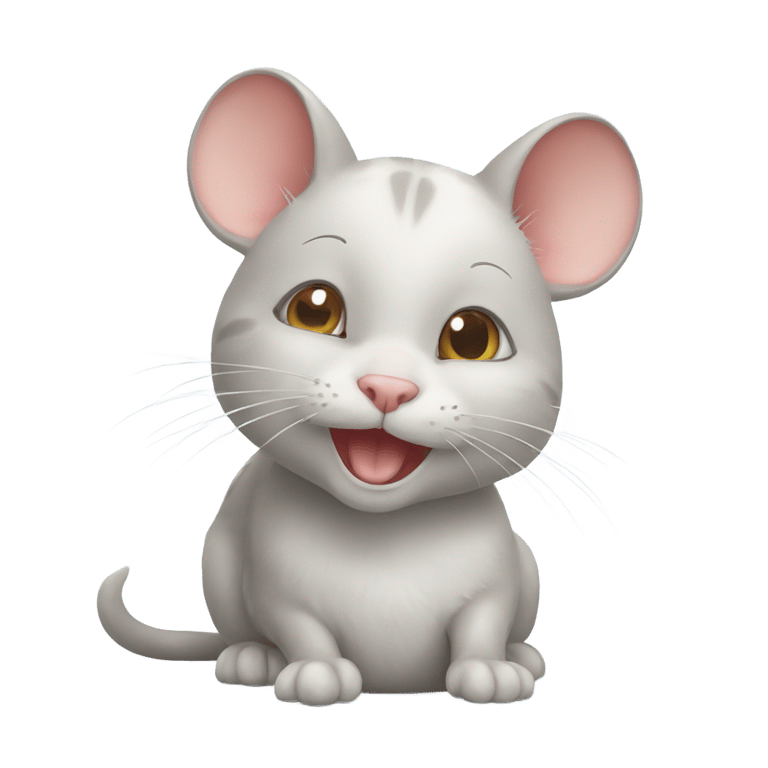 genmoji : Un petit chat Xiaomi heureux