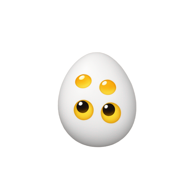 genmoji：一只眼睛满满的鸡蛋