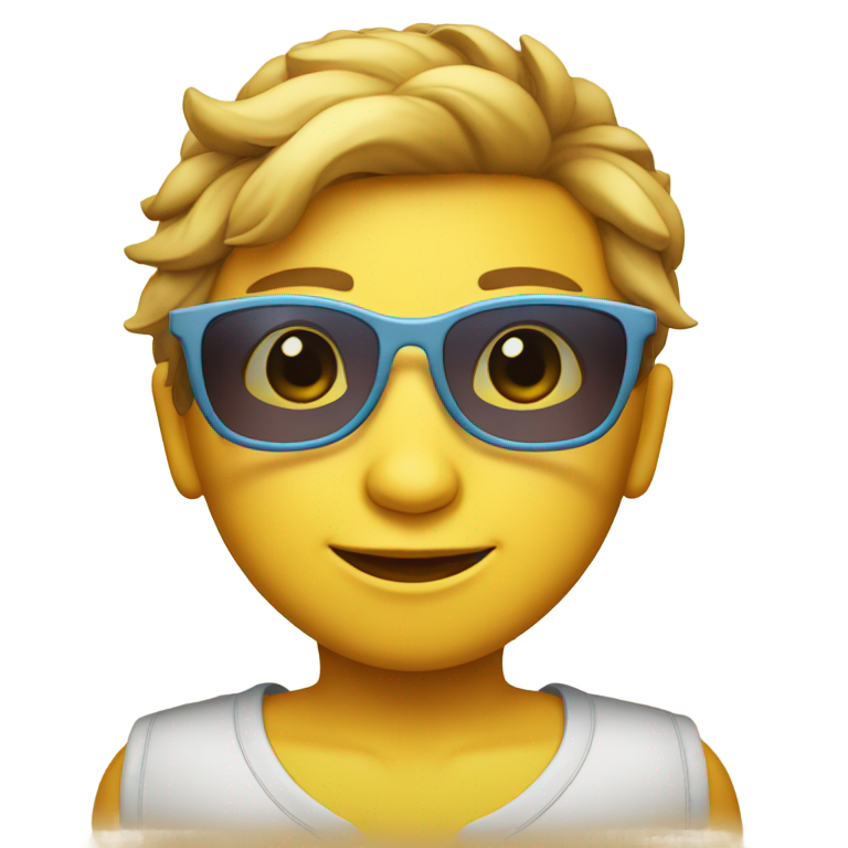 genmoji：戴着太阳镜的婴儿