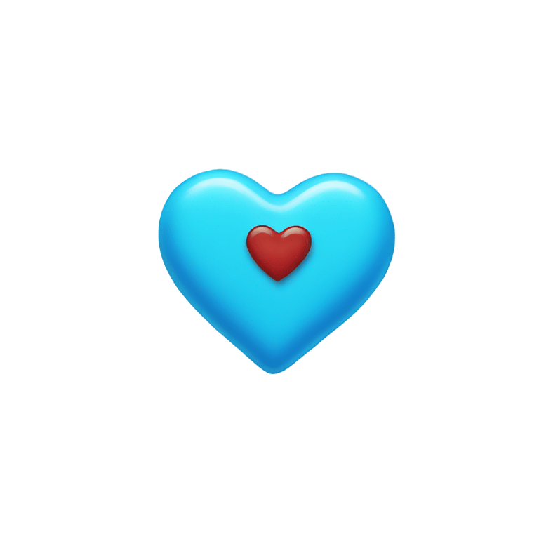 絵文字：AN BLUE HEART-SHAPED CANDY