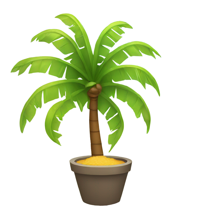 genmoji: palm and sunny city