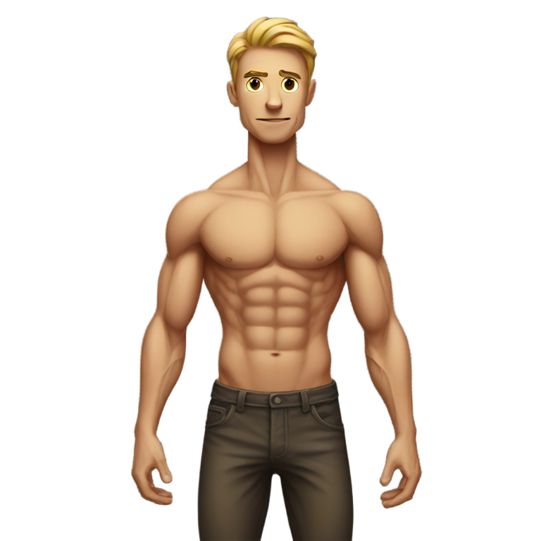 genmoji: skinny muscle