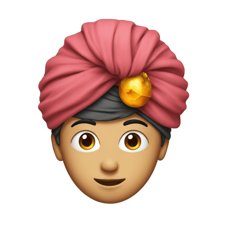 genmoji：头上戴着头巾的人带炸弹