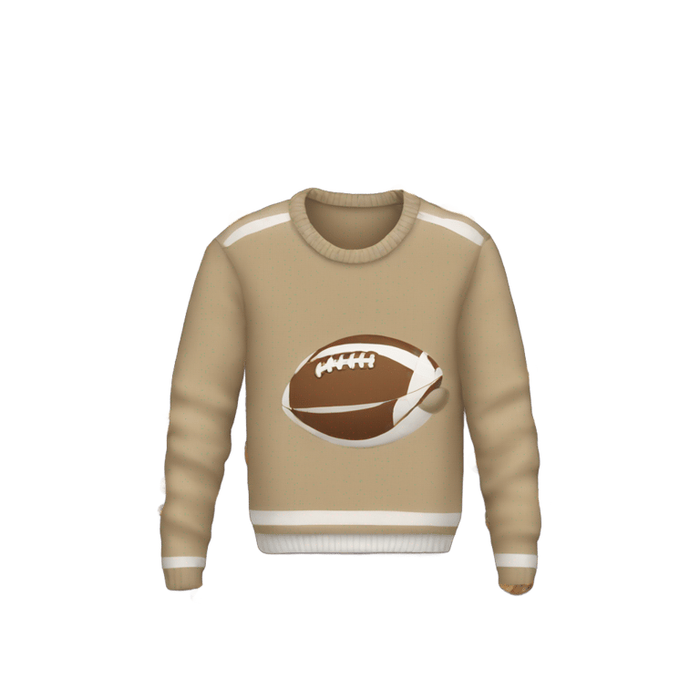 genmoji : Sweater at a football game