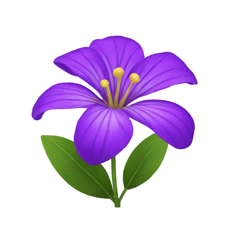 genmoji : Fleur violette