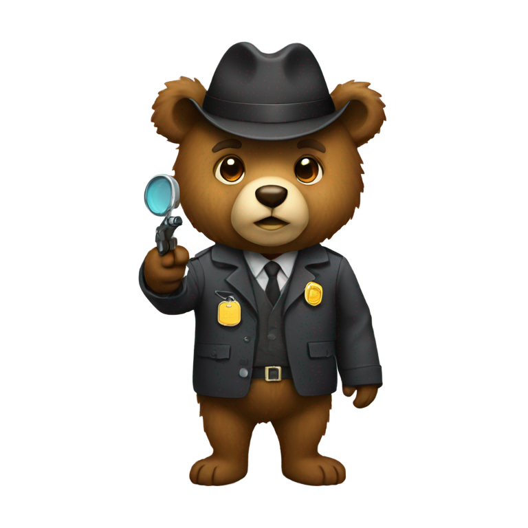 genmoji : Ours détective