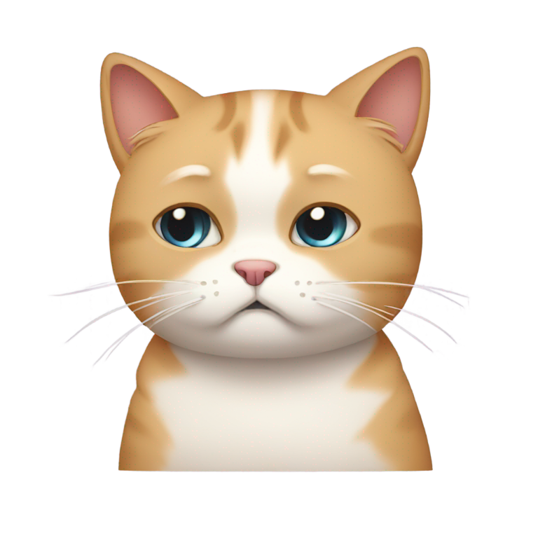 genmoji: Sad cat