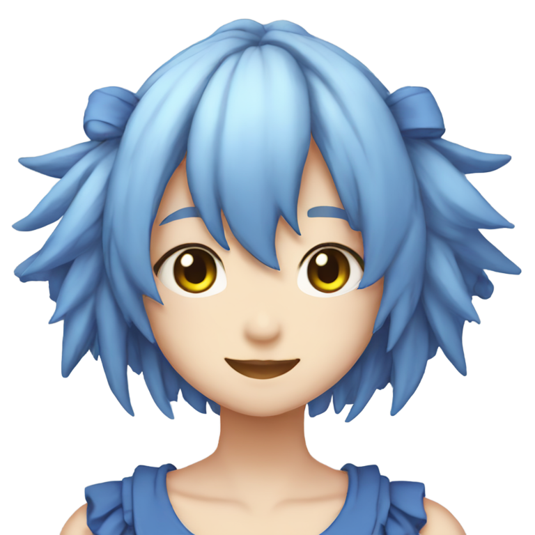 絵文字：Cirno fumo