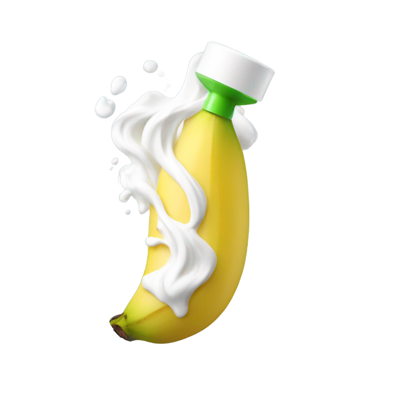 genmoji：香蕉喷剃须膏