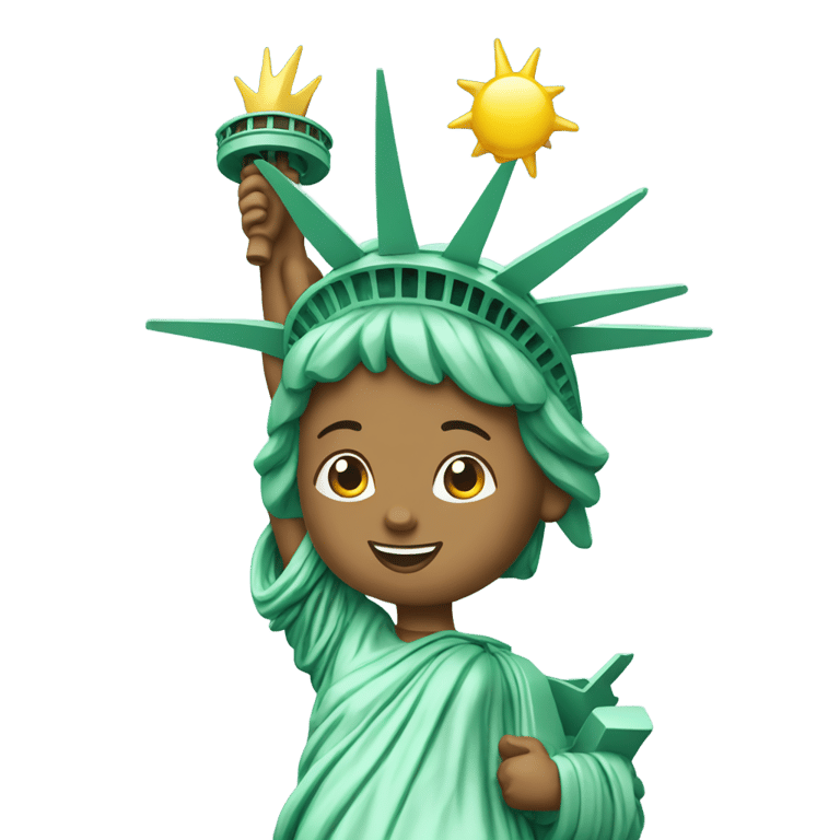 genmoji : 100% Statue of Liberty