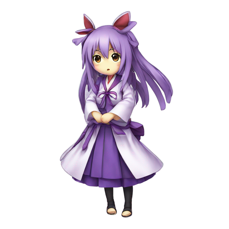 genmoji: reisen udongein inaba from touhou project