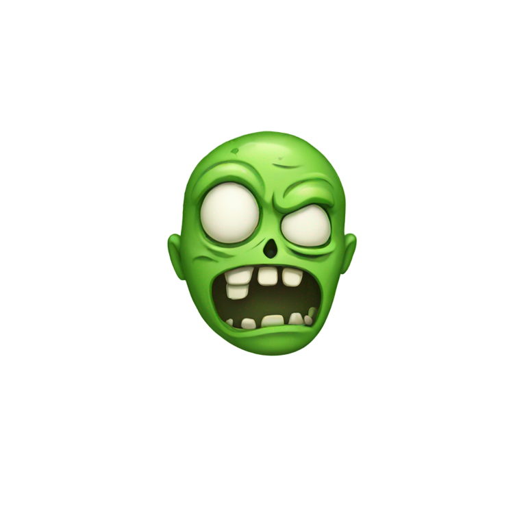 genmoji : Émoji zombie vert