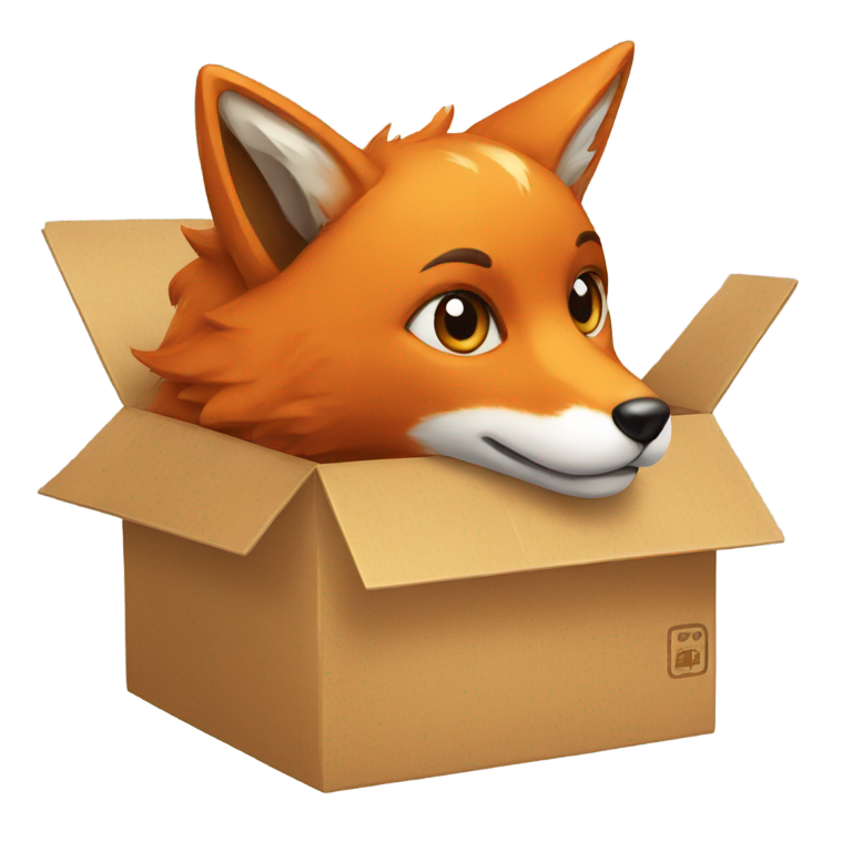 genmoji: Fox in a box