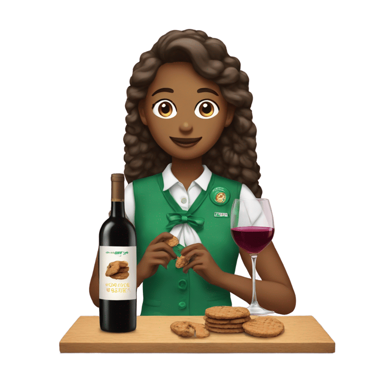 genmoji: Girl Scout cookie wine pairing