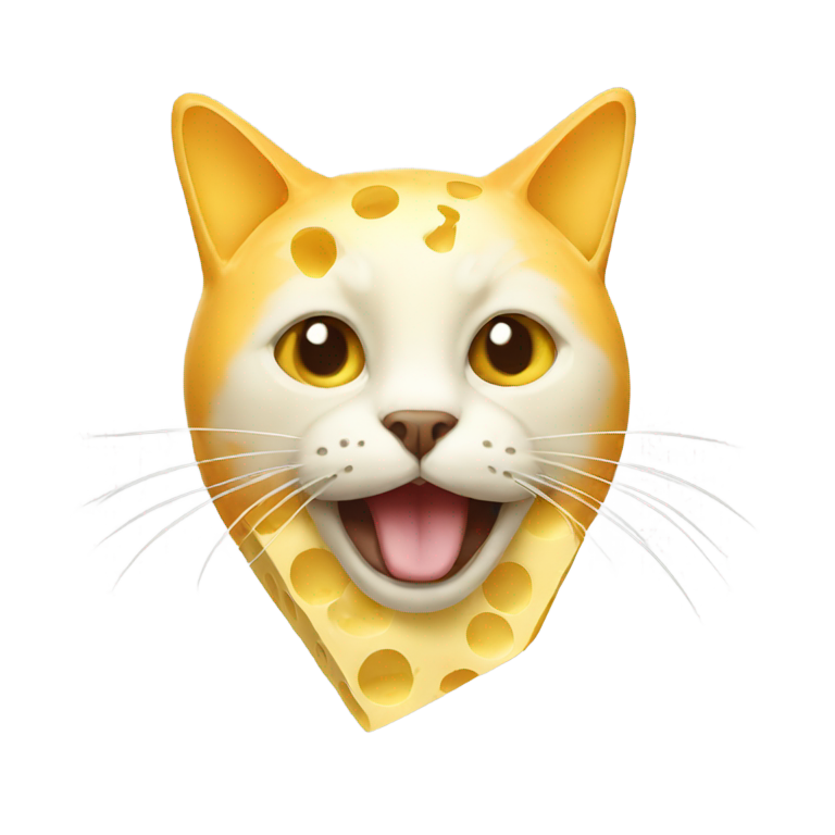 genmoji：Cat made of cheese